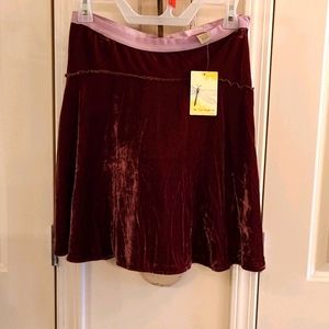Free People Velveteen Mini Skirt